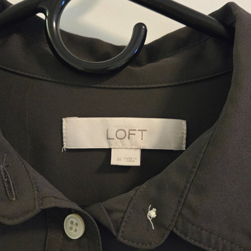 Loft Utility Button Down Charcoal Size M - image 2